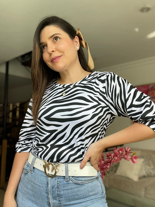 BLUSA VALENTINA ZEBRA