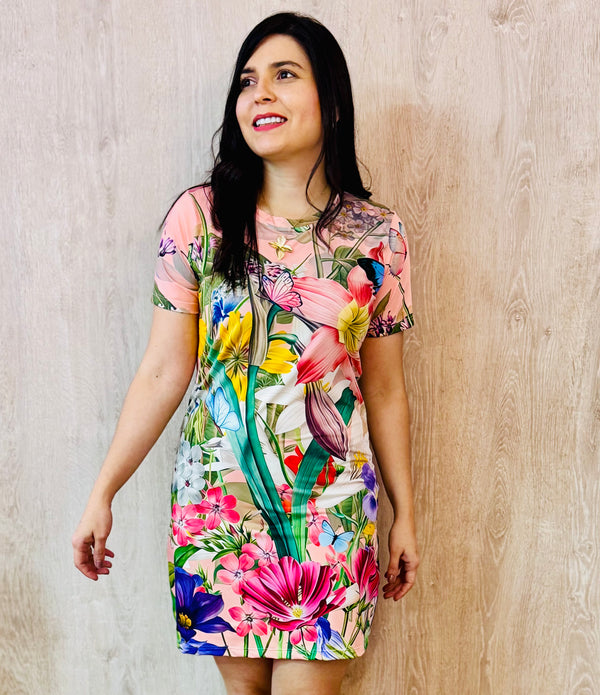 Vestido básico floral