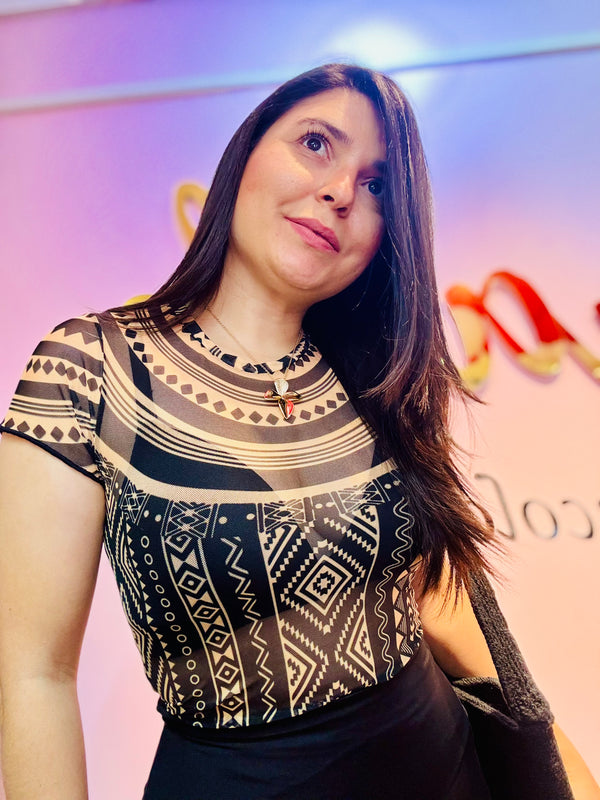 Maya Sombrero negro camel