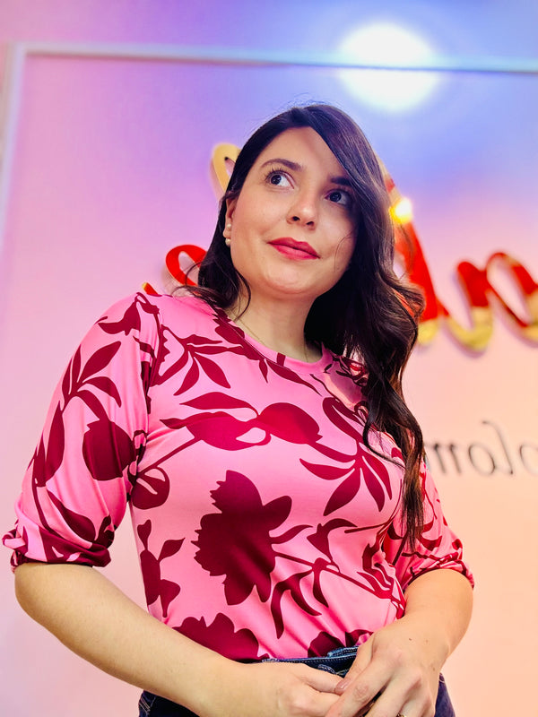 BLUSA VALENTINA ROSA VINO