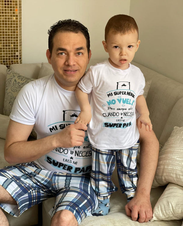 PIJAMA MI PAPA MI SUPER HEROE