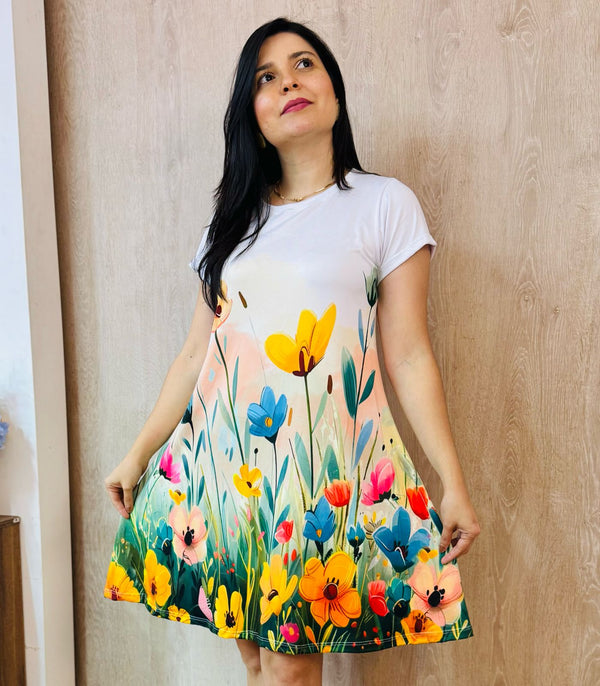 BATOLA FLORES ACUARELA