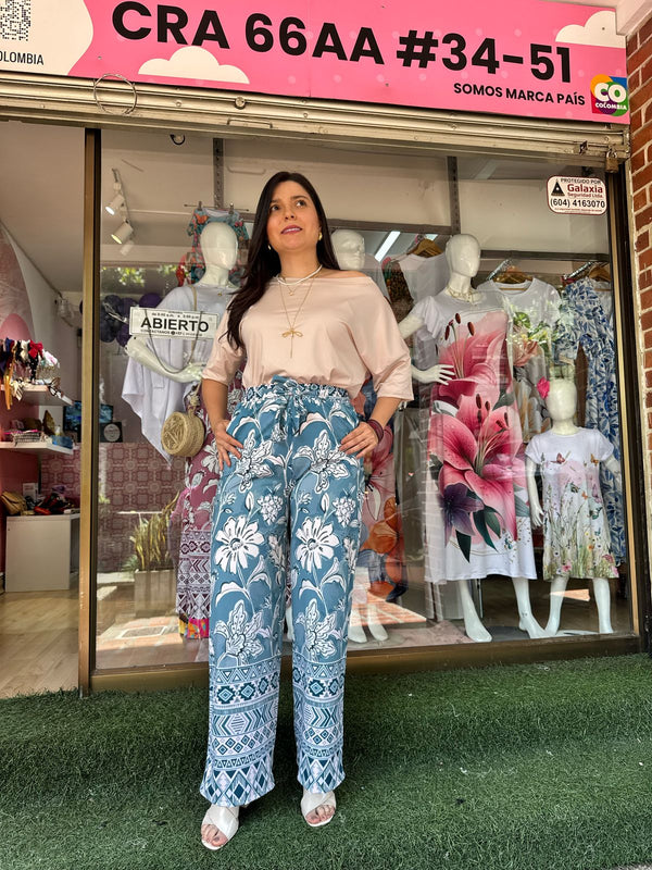 Pantalón Alba Azul cielo