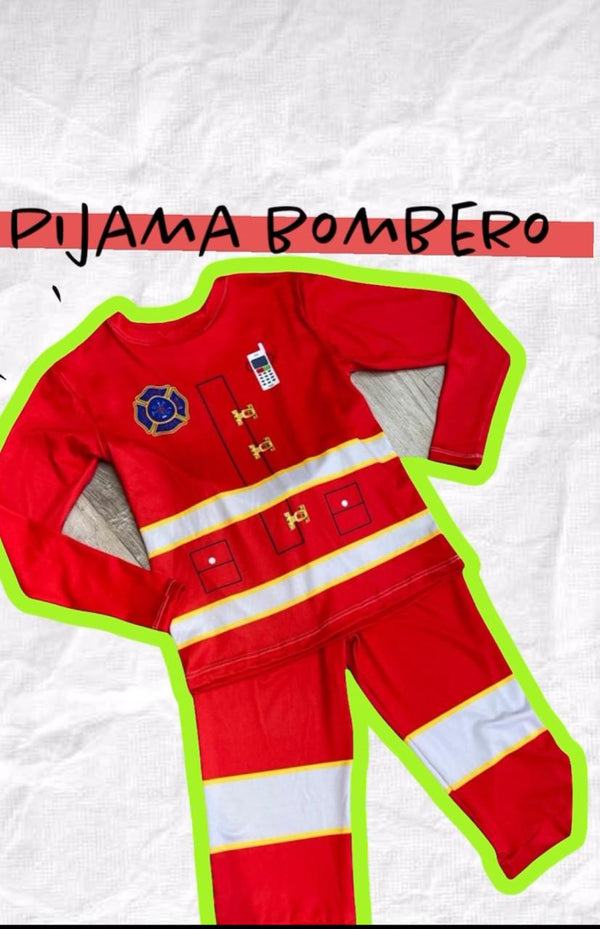 PIJAMA DISFRAZ BOMBERO