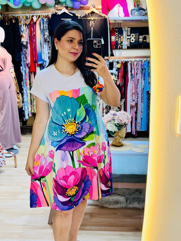 BATOLA FLORES COLORIDAS